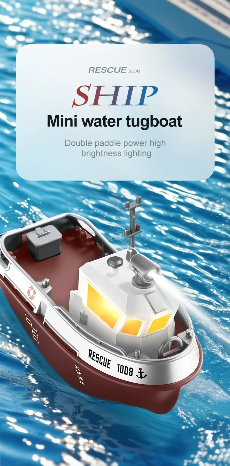 LED Remote Control Boat 9