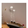 Ship Model Decoration Air Humidifier 250ml Essential Oil Diffuser Jellyfish Smoke Ring Spray Aroma Diffuser For Home 11