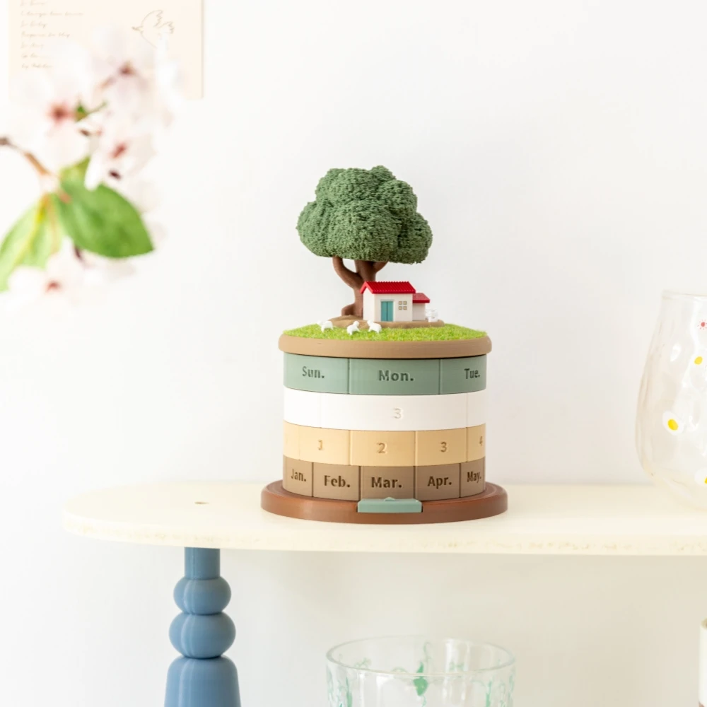 Mini Rotating Calendar Storage Box 5