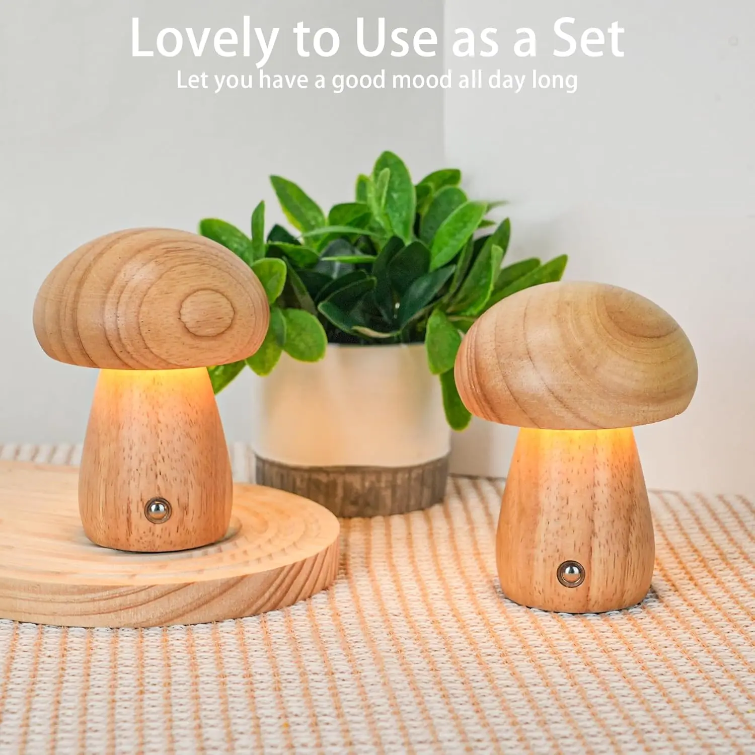 Rechargeable Mushroom Table Lamp 2