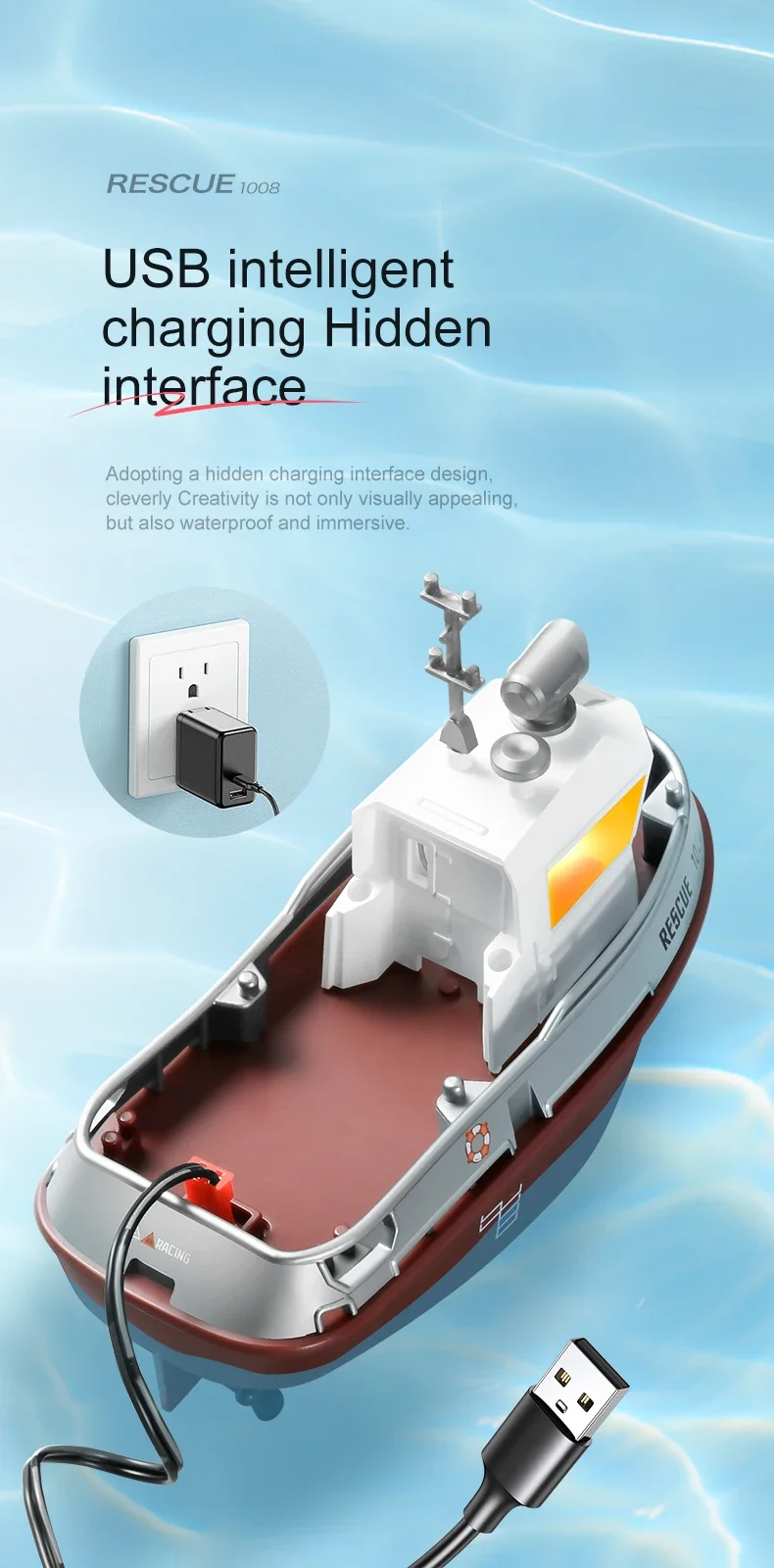 LED Remote Control Boat 20