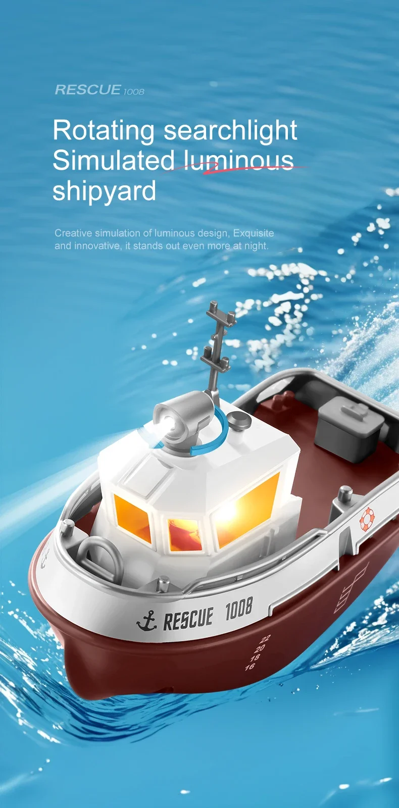 LED Remote Control Boat 11