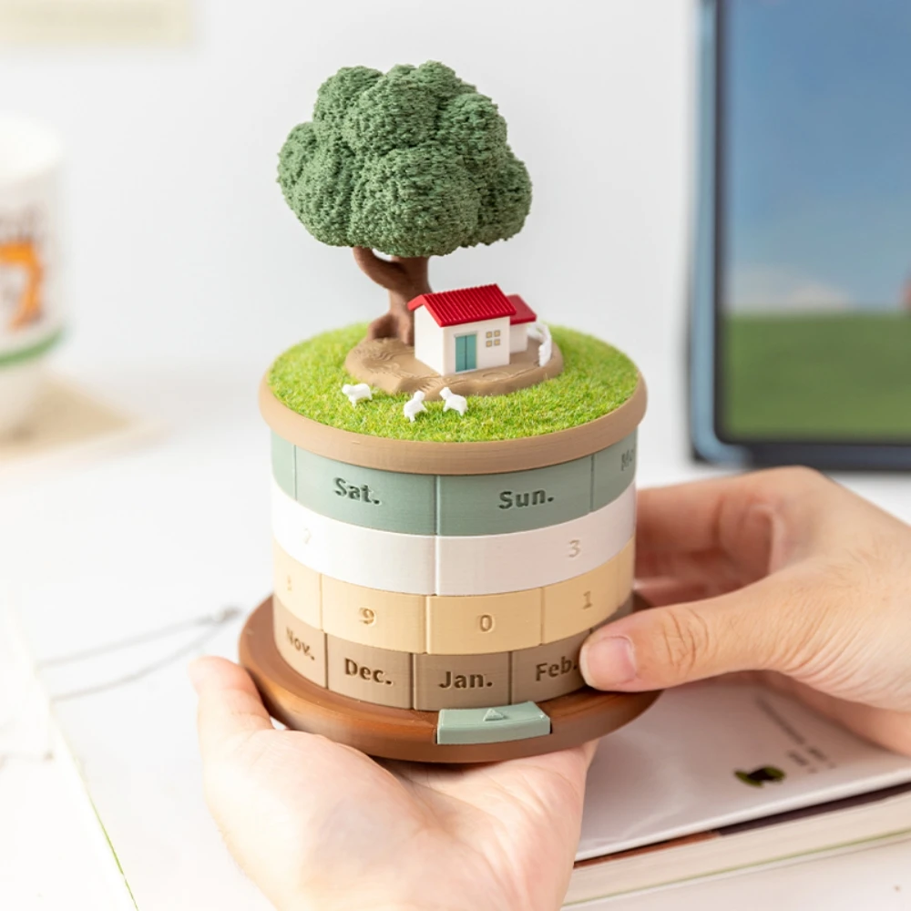 Mini Rotating Calendar Storage Box 1