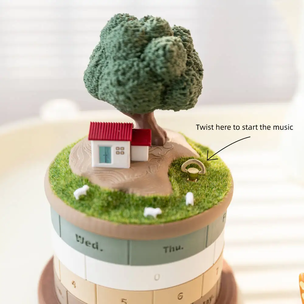 Mini Rotating Calendar Storage Box 17