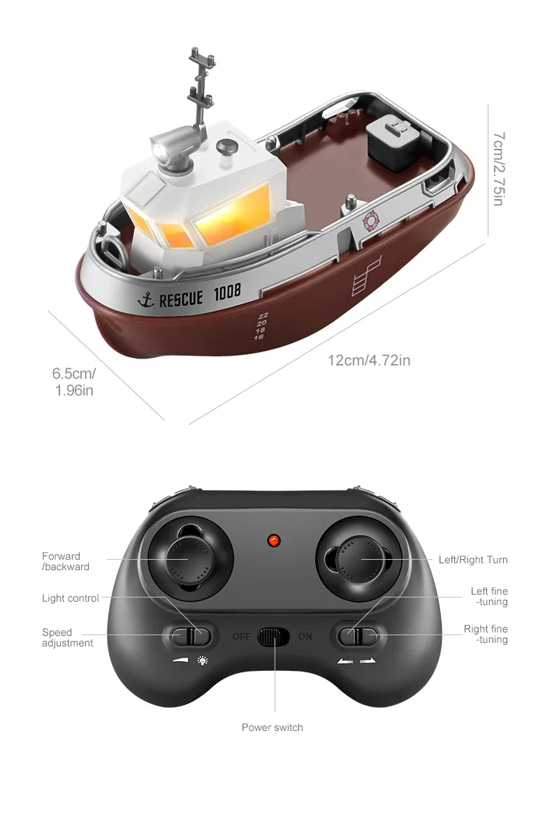 LED Remote Control Boat 27