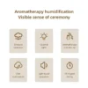 Rotate Raindrop Aromatherapy Machine Simulated Seagrass Air Humidifier Remote Control 11