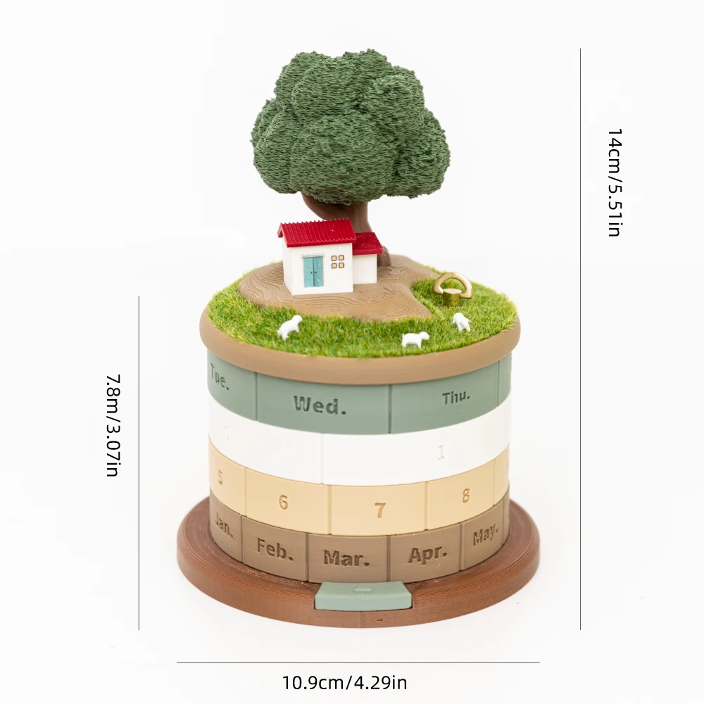 Mini Rotating Calendar Storage Box 8