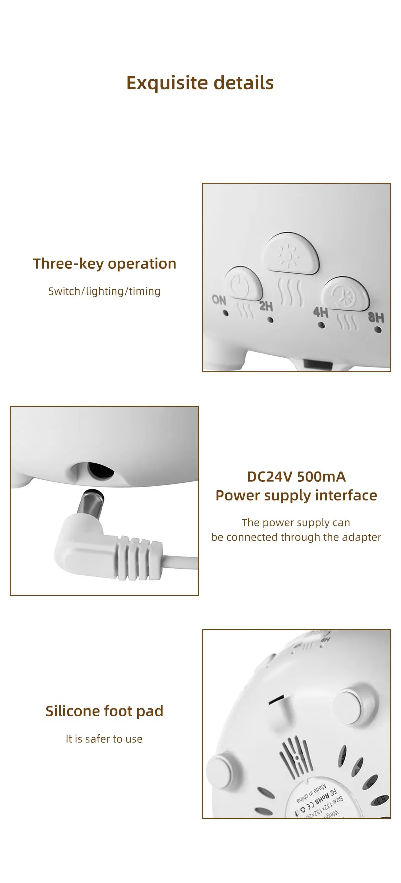 Rotate Raindrop Aromatherapy Machine Simulated Seagrass Air Humidifier Remote Control 20