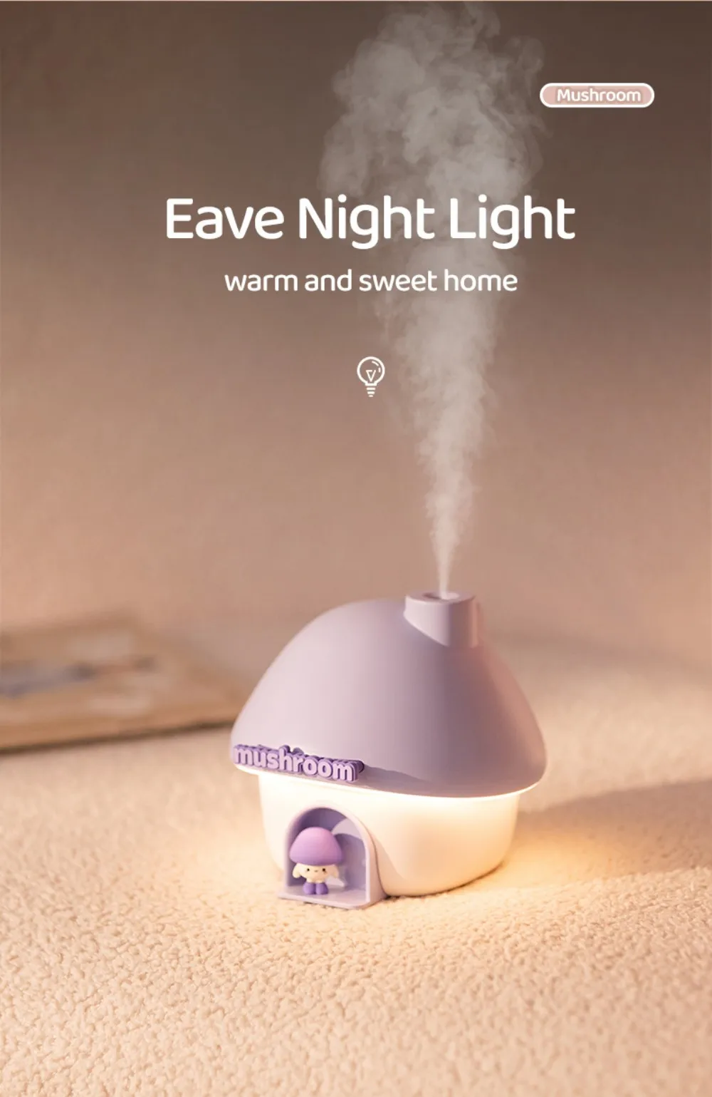 Colorful Mushroom Essential Humidifier 16