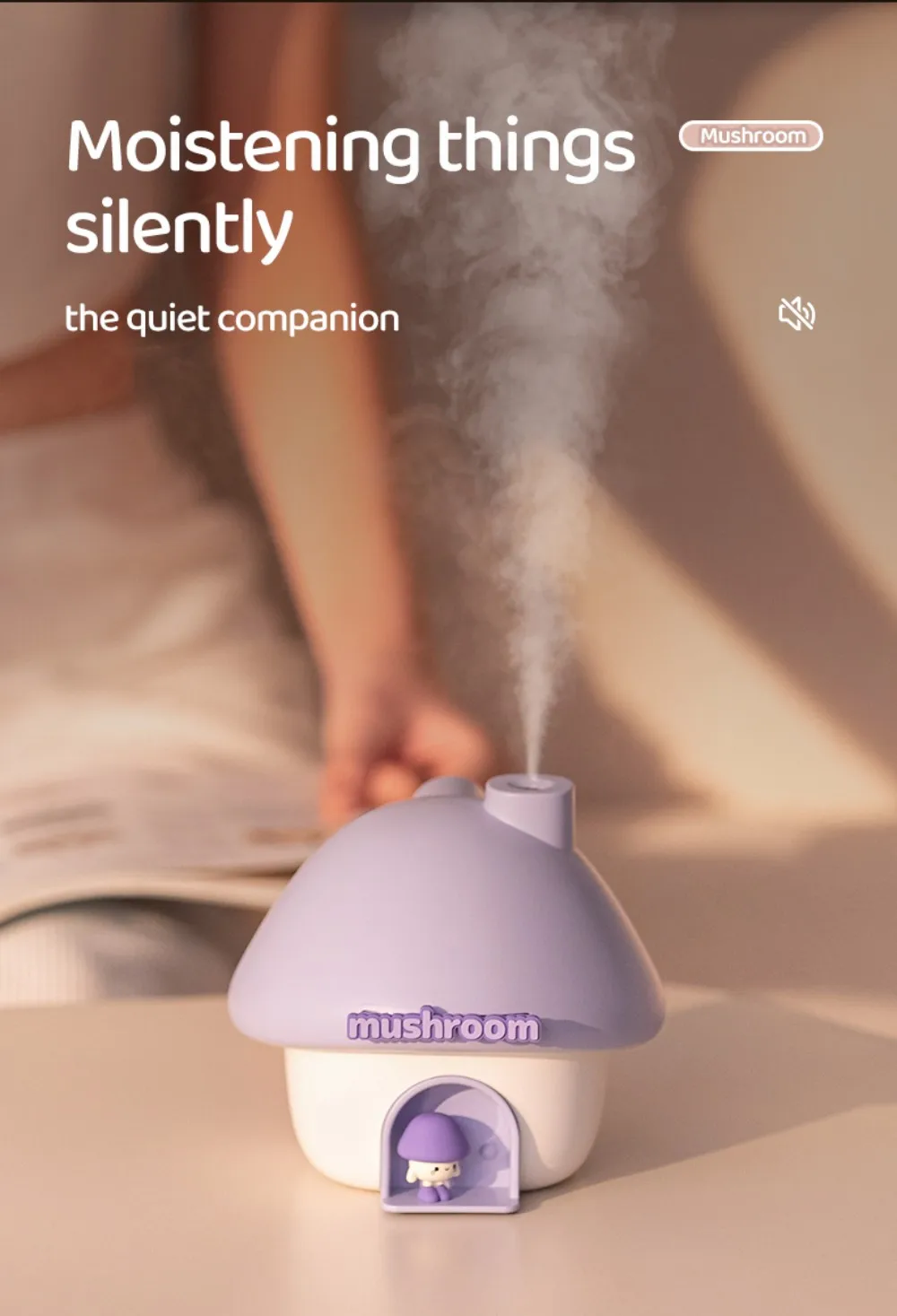 Colorful Mushroom Essential Humidifier 15