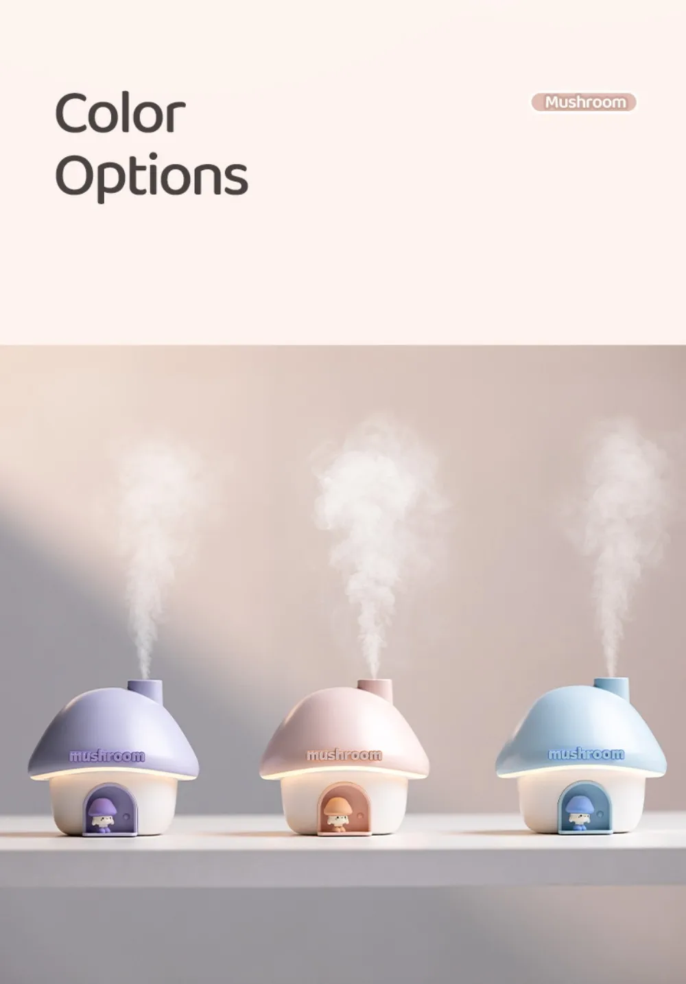 Colorful Mushroom Essential Humidifier 23