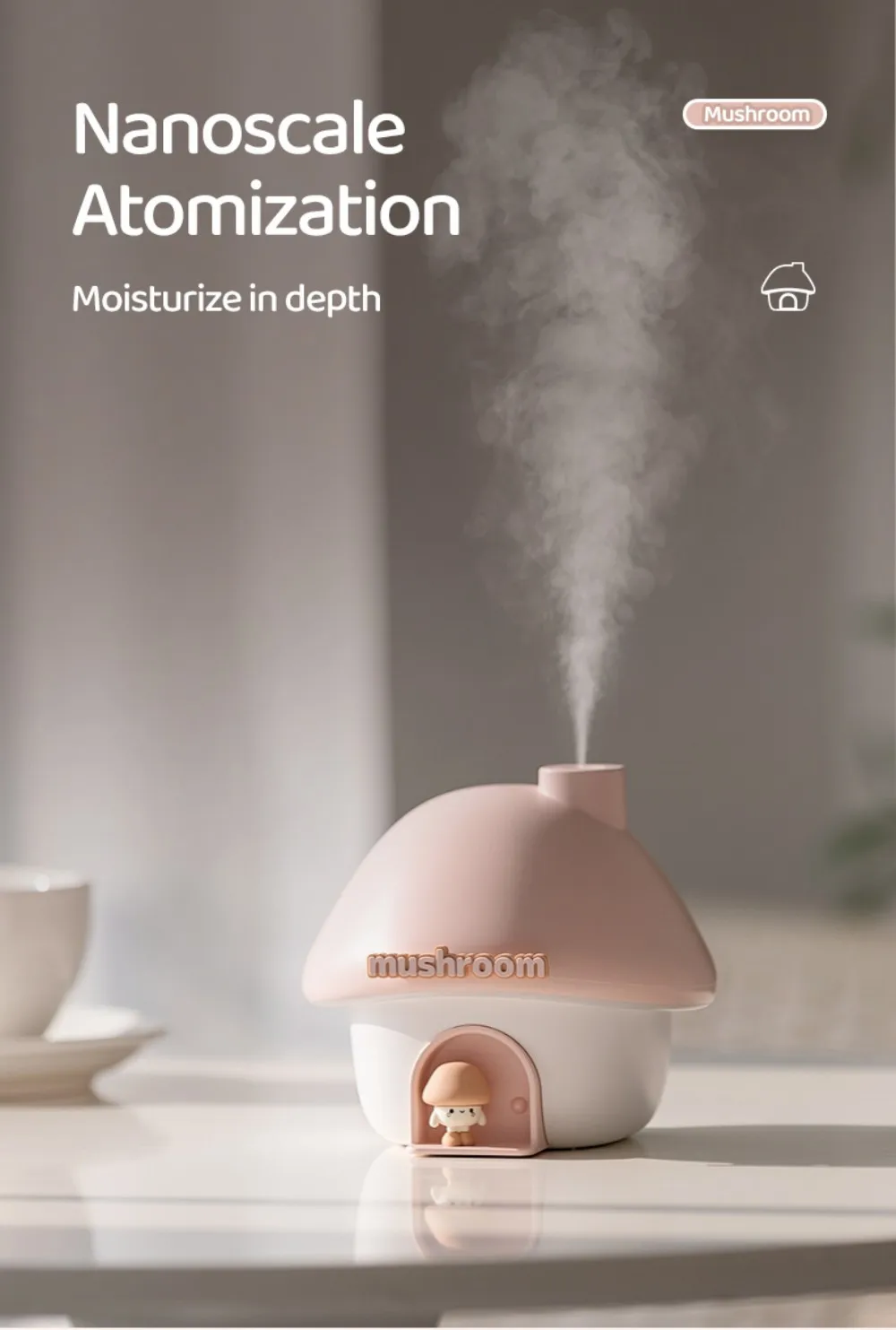 Colorful Mushroom Essential Humidifier 20